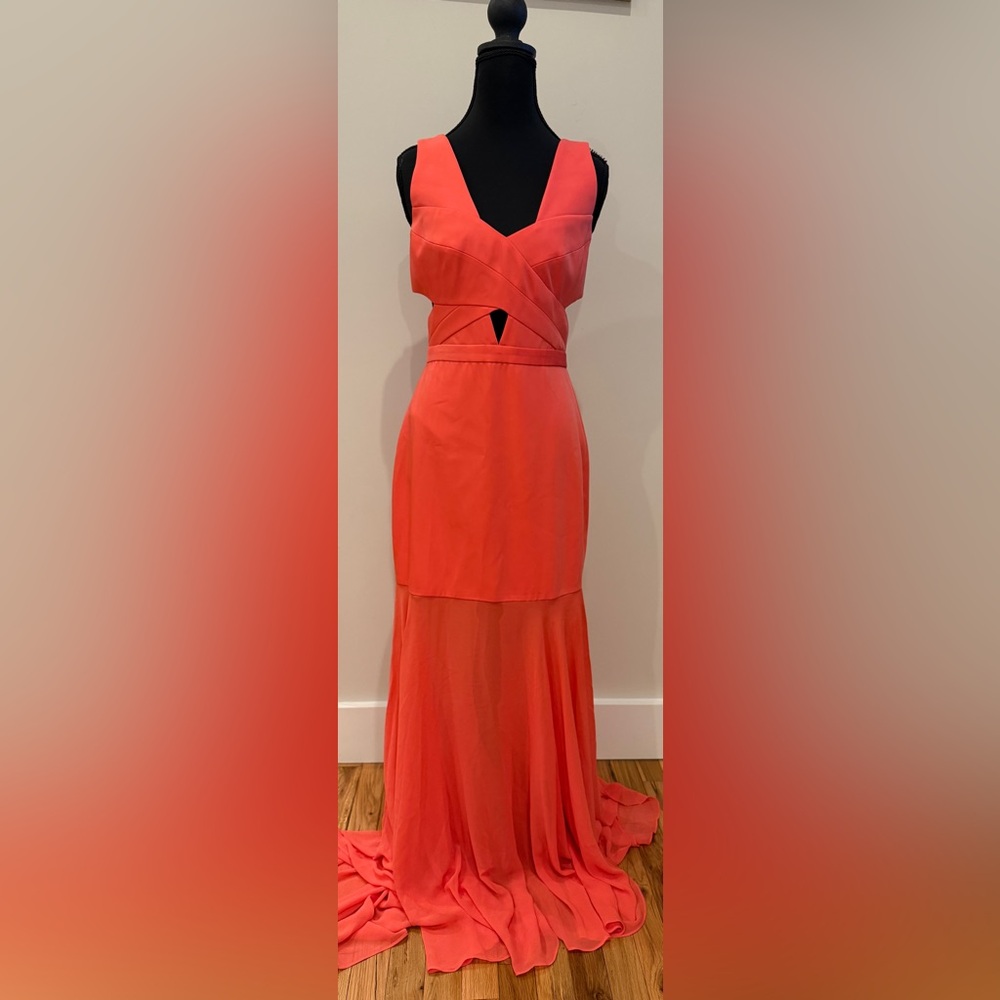 BCBGMaxAzria Vibrant Coral Dress